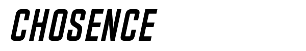 Chosence font preview